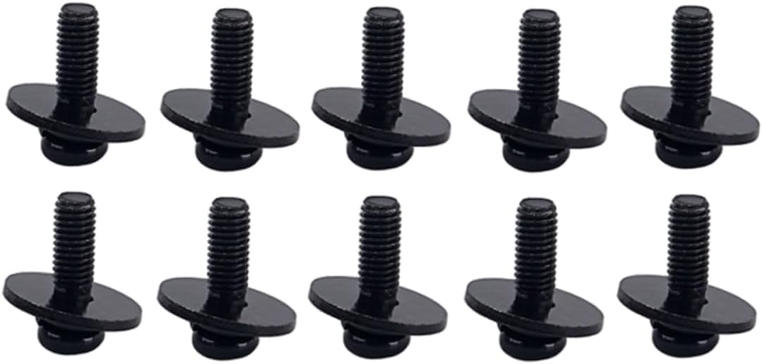 Ccykxa Pièces De Batterie Essentielles - 10 Vis De Montage Pour Pattes De Batterie Jeu De Vis Et Rondelles De Montage En Rack