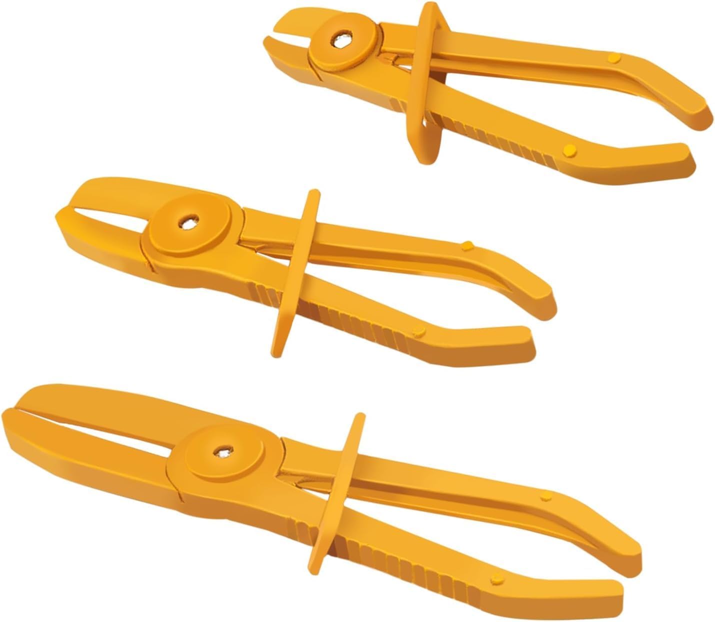 Ccykxa Pinces À Clamper Les Durites,pince A Collier Durite,jeu De Pinces Pour Durites,3pc Outil De Serrage Pour Tuyaux Flexibles Pour Serrage Des Flexibles De Refroidissement Et De Carburant,jaune