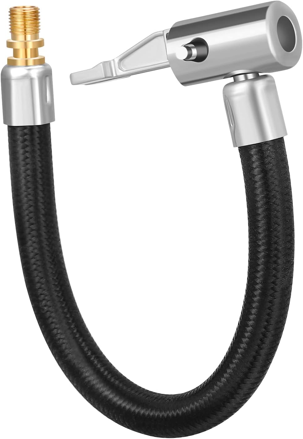 Ccykxa 20cm Gonfleur Pneu D'Extension Cordon Adaptateur Schrader De Valve De Pneu Extension De Pompe Voiture Tube D'Extension De Gonfleur De Pneu Pour Voiture Moto Vélo