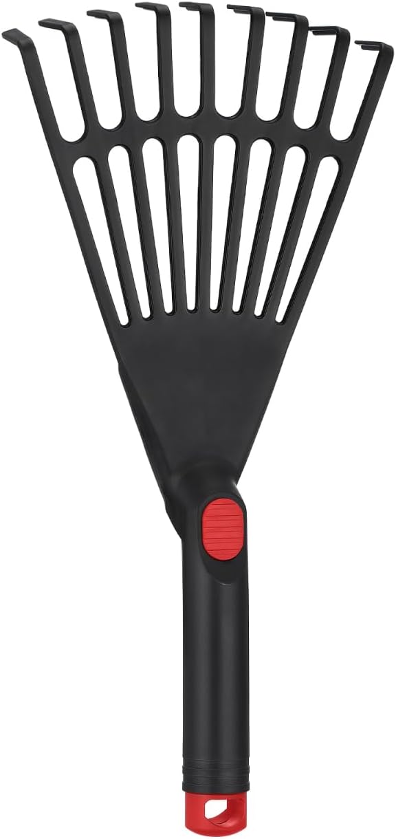 Ccykxa Petit Râteau De Jardin En Plastique Avec Poignée Outil À Main Pour Le Jardinage Pour Enlever Les Feuilles Des Parterres De Fleurs Robuste Et Facile À Utiliser