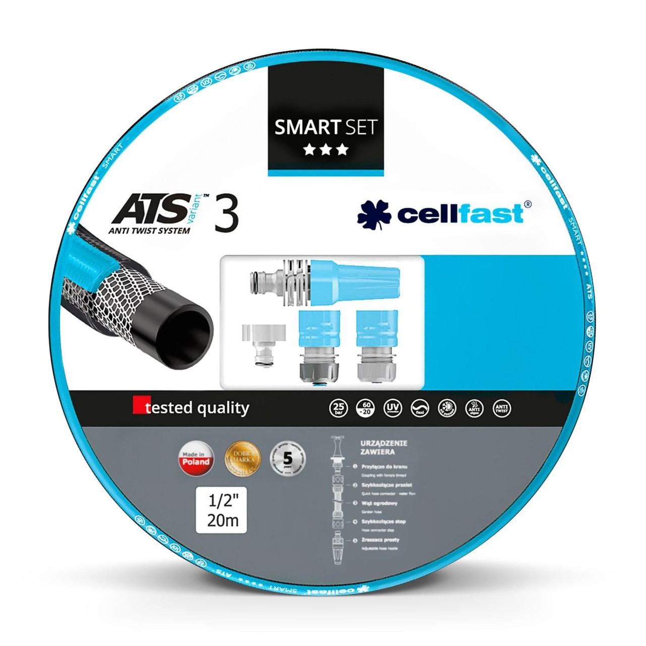 Smart Bewässerungsset – 20-m-schlauch + Ideal-sprühlanze