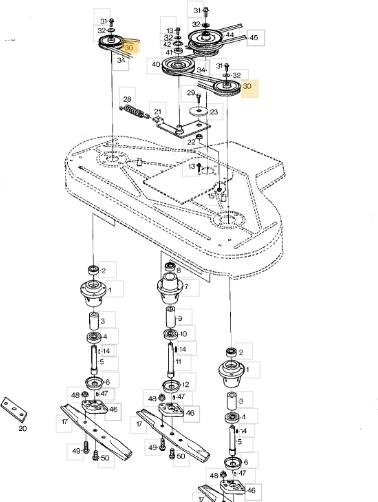 Riemenscheibe X 110s Original Stiga - 1134-1285-01