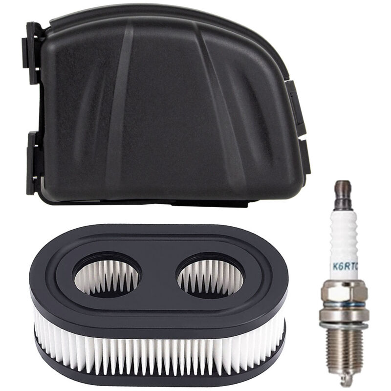 Couvercle De Filtre À Air, Bougie D'Allumage K6rtc, Filtre À Air Tondeuse, Compatible Avec Moteur Briggs & Stratton Série 650exi 675exi 675is Remplace 594575 798452