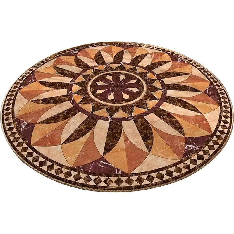 Runde, Rutschfeste Fußmatte Für Zuhause Und Schlafzimmer – Modell 5, 60 X 60 Cm