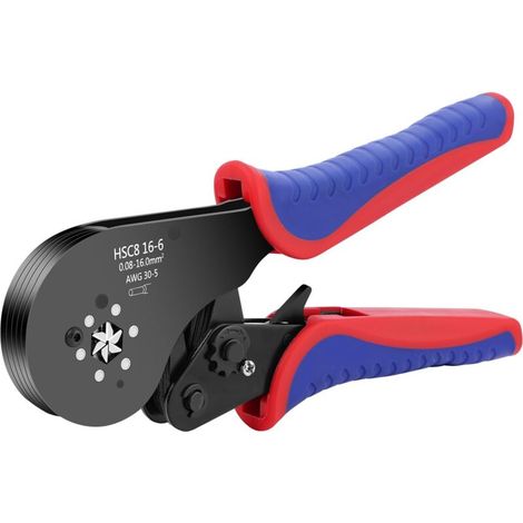 Crimpzange Für Elektrische Aderendhülsen 0,08–16 Mm² – Backen Aus Legiertem Stahl – Selbstjustierend – Ergonomischer, Rutschfester Griff – Sechskant-crimpung – Wancle