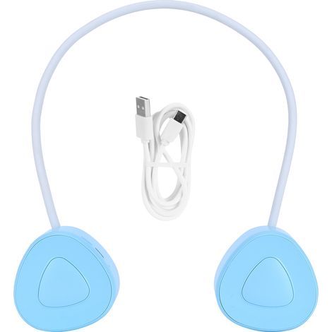 3-stufiger, Blattloser Nackenventilator, Tragbar Und Verstellbar, Kleiner, Per Usb Aufladbarer Ventilator