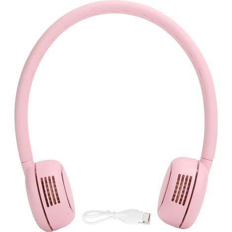 Leiser, Klingenloser Nackenventilator, Usb-aufladbar, Ideal Für Sport, Zuhause, Schule, Outdoor, Pink, 2000-mah-akku