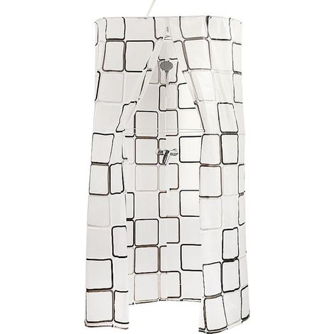 Runder Duschvorhang Aus Polyester, Größe 80 Cm