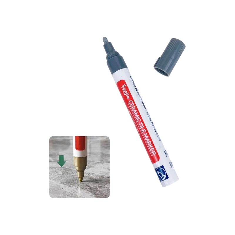 Ein Fliesenreparaturstift, Ein Hellgrauer Wandreparaturstift, Geeignet Für Badezimmer Und Küchen.