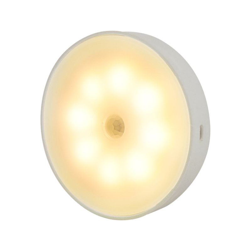 Wiederaufladbares Nachtlicht Mit Bewegungsmelder, Warmweiße Led-lampe, Magnetische Leuchte Für Kleiderschrank, Schlafzimmer, Küche, Treppenhaus, Flur