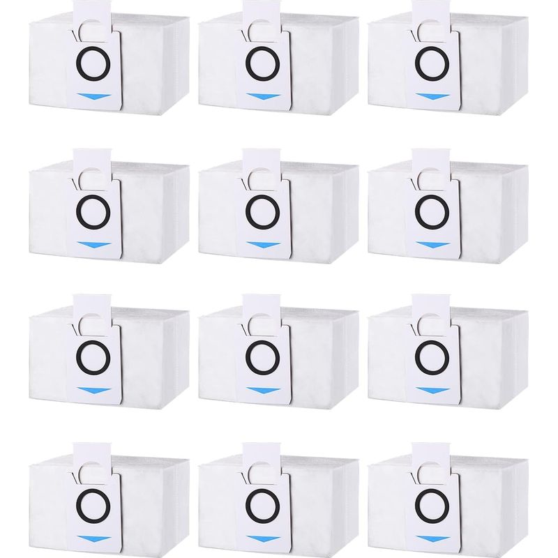 12er-pack Staubsaugerbeutel Für Ecovacs Deebot X1 Omni / X1 E Omni / T20 Omni / T20e Omni Staubsauger, Ersatzteile, 3,2 L Großes Fassungsvermögen