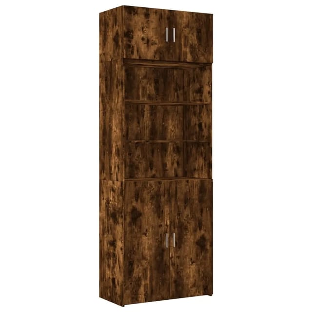 vidaXL Hochschrank Räuchereiche 80x42,5x225 cm Holzwerkstoff 3281347