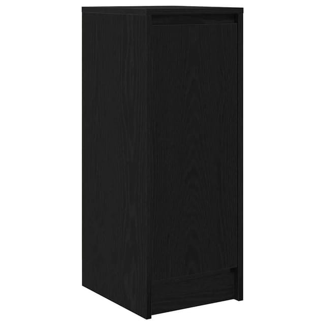 vidaXL Sideboard Schwarz Eichen-Optik 29,5x34x76 cm Holzwerkstoff 861608