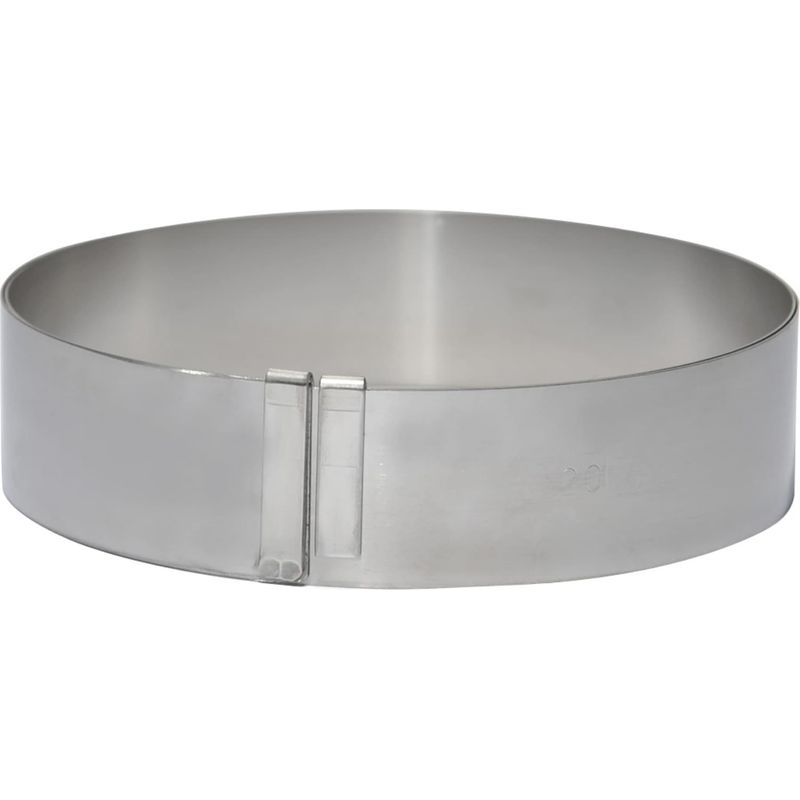 De Buyer - Ausziehbarer Kuchenkreis Aus Rostfreiem Edelstahl Von 18 Bis 36 Cm - 4,5 Cm - Hergestellt In Frankreich, Ausziehbarer Kuchen Und