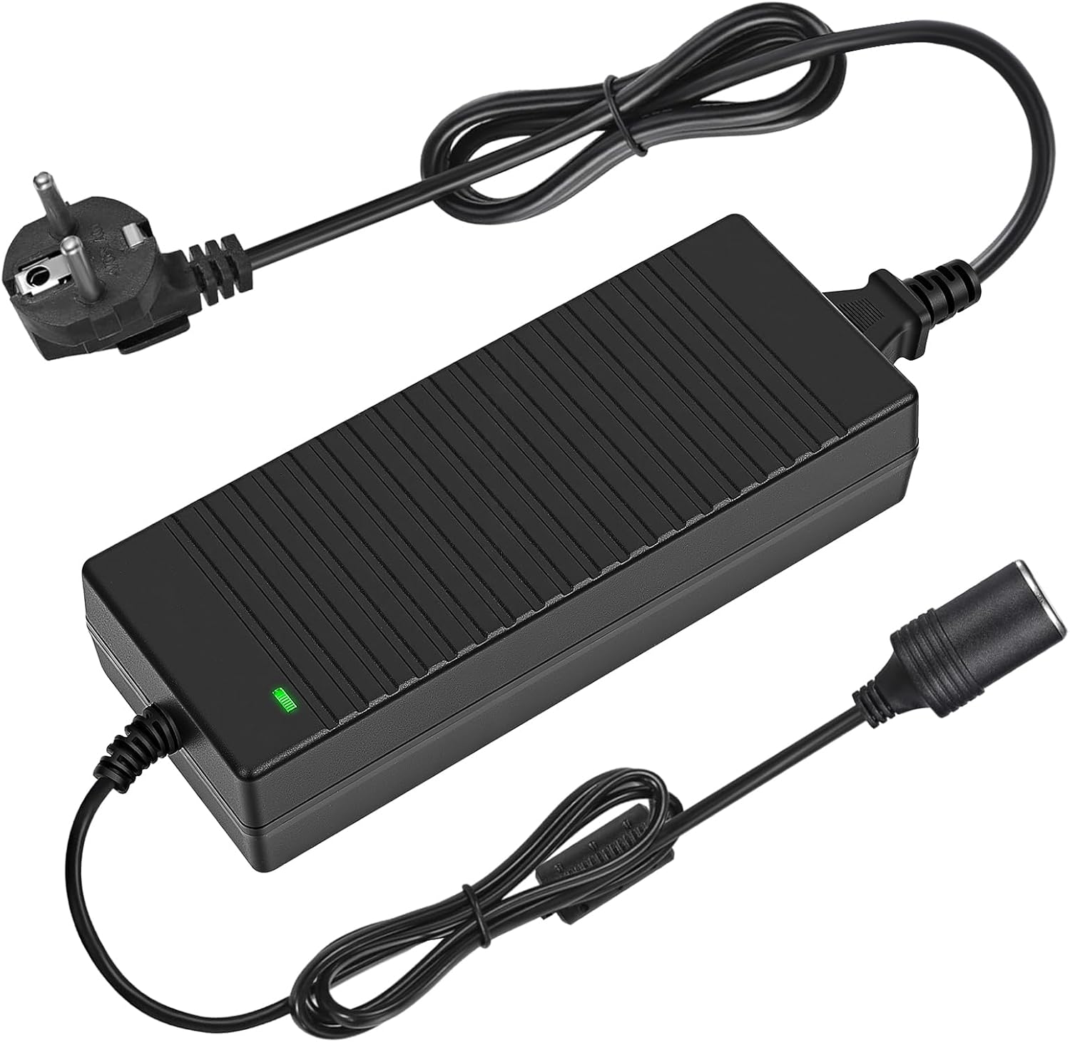Adaptateur Allume Cigare Secteur, 10a/120w Convertisseur 220v 12v, Transformateur 220v 12v Allume Cigare, Avec Prise Allume-cigare, Pour Voiture Réfrigérateur, Gonfleur Pneu, Aspirateur Et Glacière