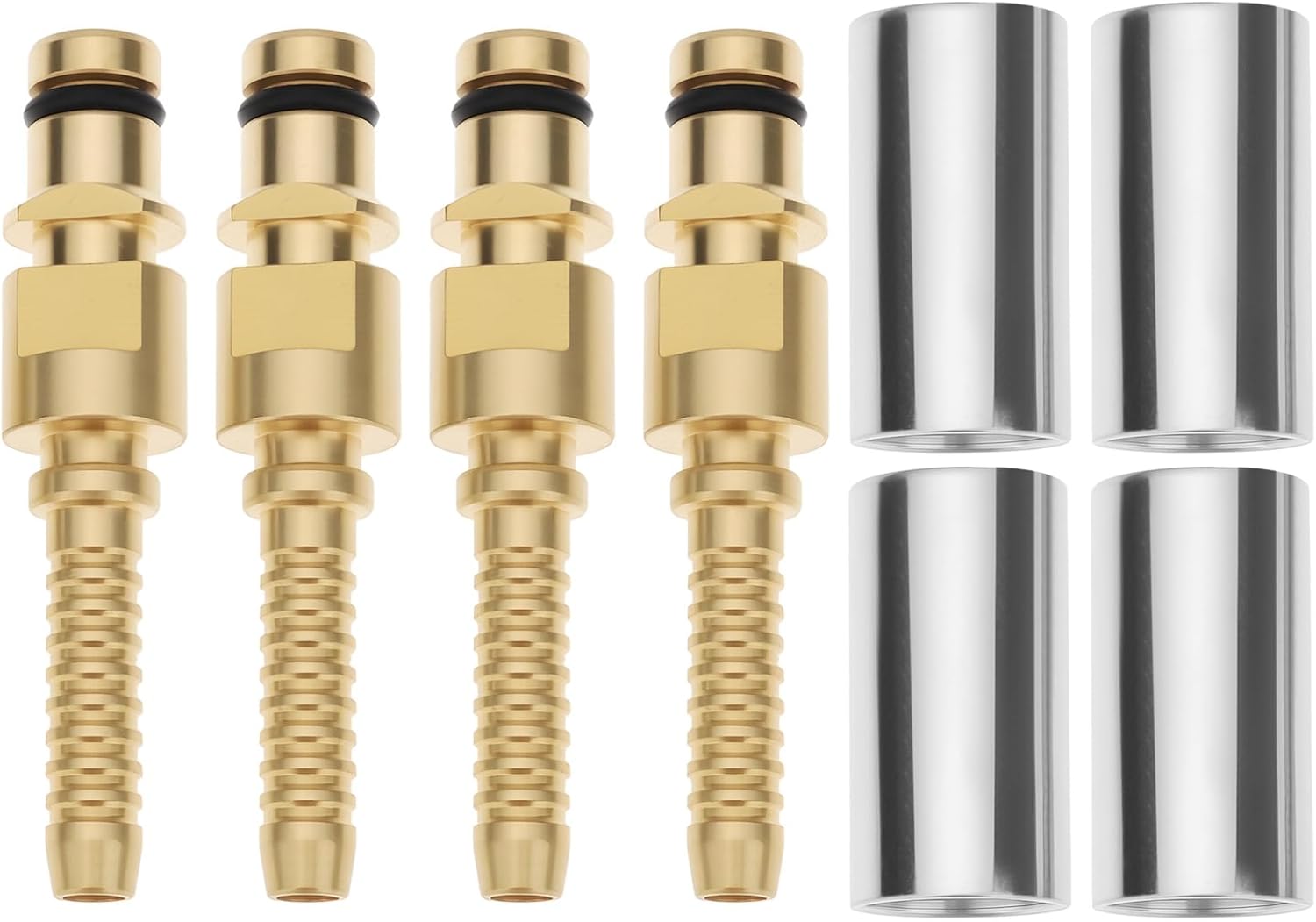 Lot De 4 Adaptateurs De Connecteur Rapide De 6 Mm Compatibles Avec Les Tuyaux De Nettoyeur Haute Pression Karcher K2 À K7