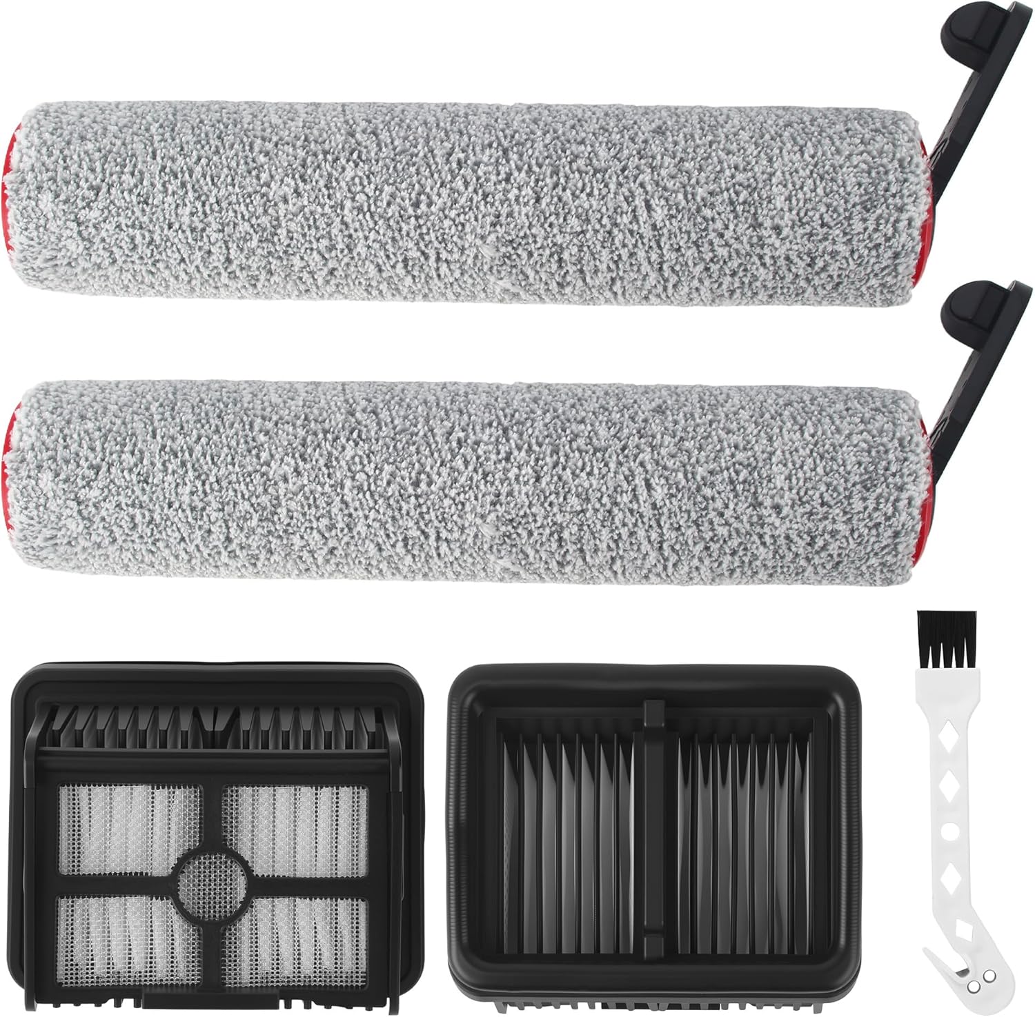 Filtre D'Aspirateur Pour Aspirateur Pour Dreame H12 Pro, 2 Filtres Hepa + 2 Nrosses À Rouleaux + 1 Brosse De Nettoyage,pour Aspirateur Dreame H12 Pro