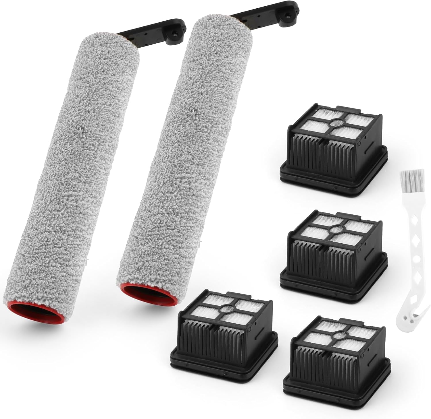 Pour Dreame H12 Pro Rouleau De Brosse De Rechange Pour Dreame H12 Dual Accessoires Aspirateur, Avec 2 Brosse À Rouleau, 4 Filtre Hepa, 1 Brosse De Nettoyage(ensemble 7 Pièces Outils)