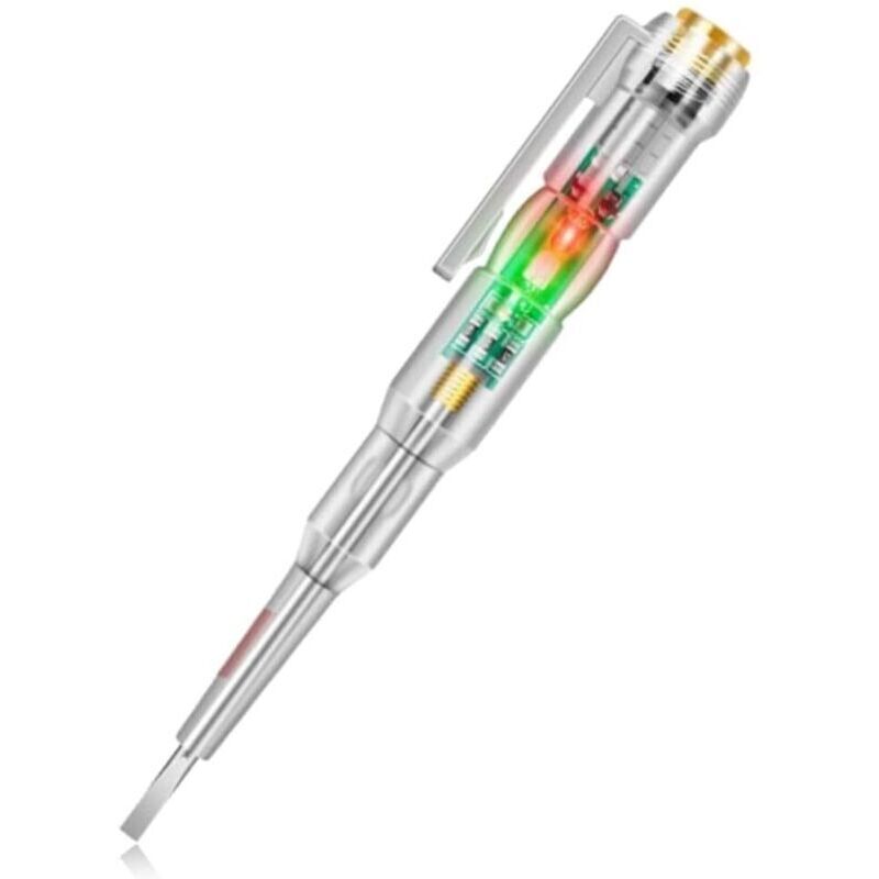 2 Pièces Tournevis Testeur, Stylo Testeur De Tension, Détecteur De Tension Électrique 70‑250v, Testeurs Electrique, Coque Abs, Pour Réparation De Circuit