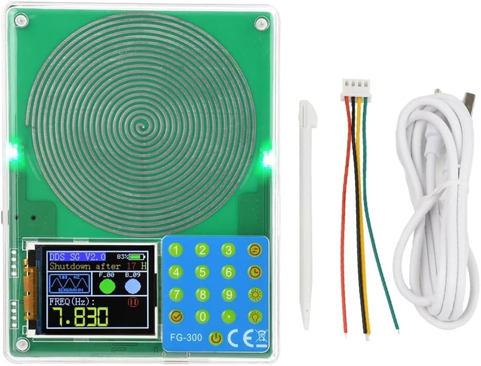 Fg-300 Dds Signal Generator Wave, Onde Carrée, Onde De Dents De Scie 0,001hz-200khz Écran De Couleur De 1,8 Pouce