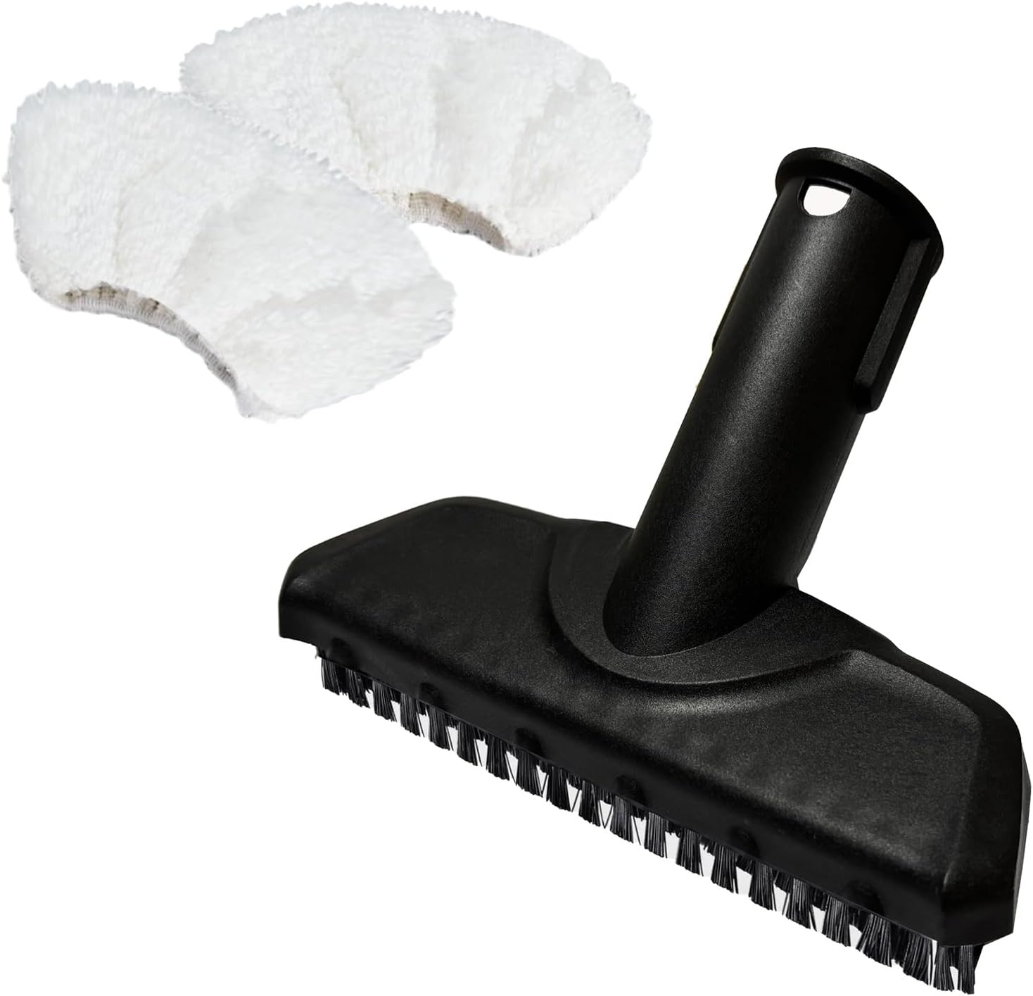 1 Brosse À Main, 2 Bonnettes De Nettoyage À Vapeur Pour Nettoyeur Vapeur Kärcher Sc1 Sc2 Sc3 Sc4 Sc5 Easyfix 2.884-280.0