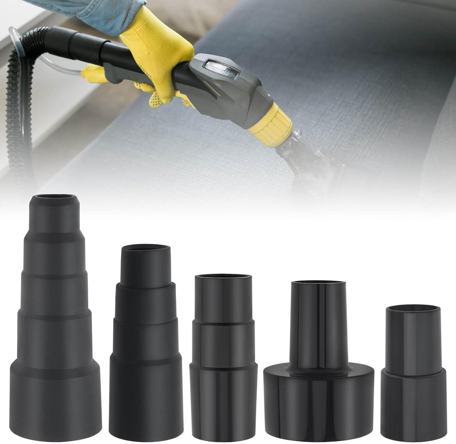 Lot De 5 Adaptateurs De Tuyau D'Aspirateur Universels De 3,5 Cm À 3,8 Cm À 3,8 Cm Pour Aspirateur D'Atelier, 3,8 Cm À 3,8 Cm À 3,8 Cm, 2,5 Cm À 3,8 Cm À 4,8 Cm Cm À 1 Cm 5/8