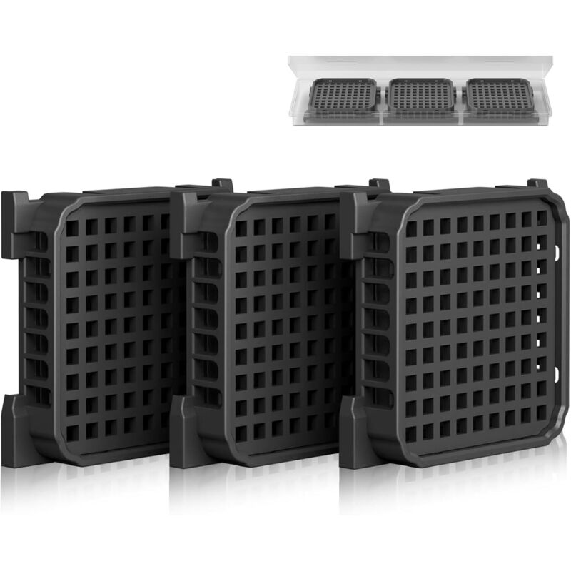 Lot De 3 Filtres À Charbon Actif Fresh Air Pour Liebherr Réfrigérateurr, Compatibles Avec 9096989, 988246000, 988246001, 9882429, 9882460, Remplace 7440021-00