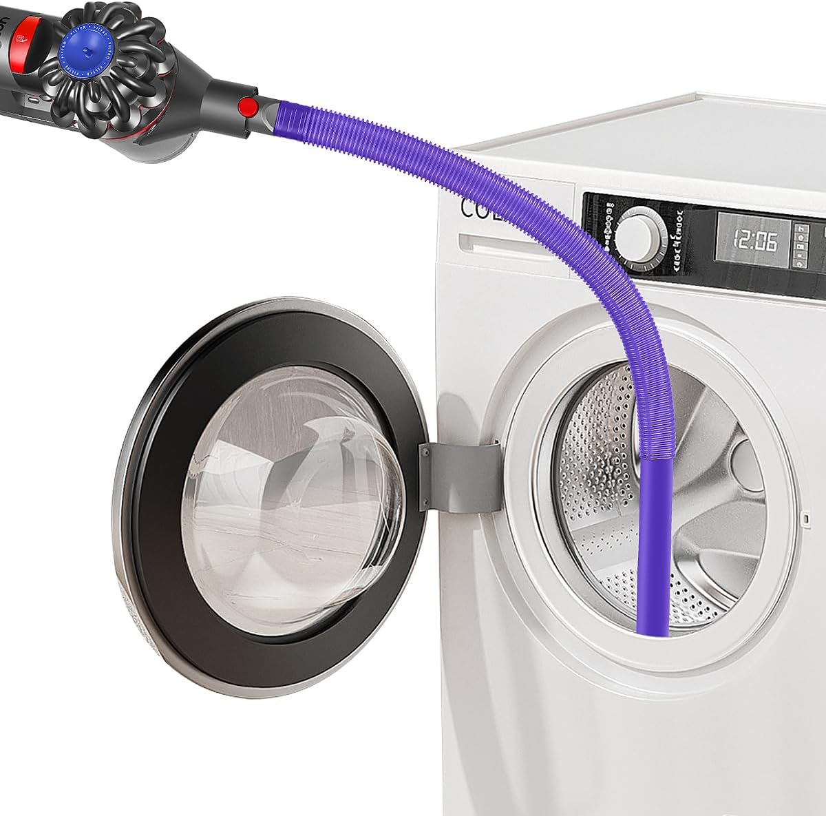 Flexi Suceur Plat Pour Enlever Les Peluches Du Sèche-linge Et Des Conduits D'Aération, Compatible Avec Dyson V7v8v10v11v15g5