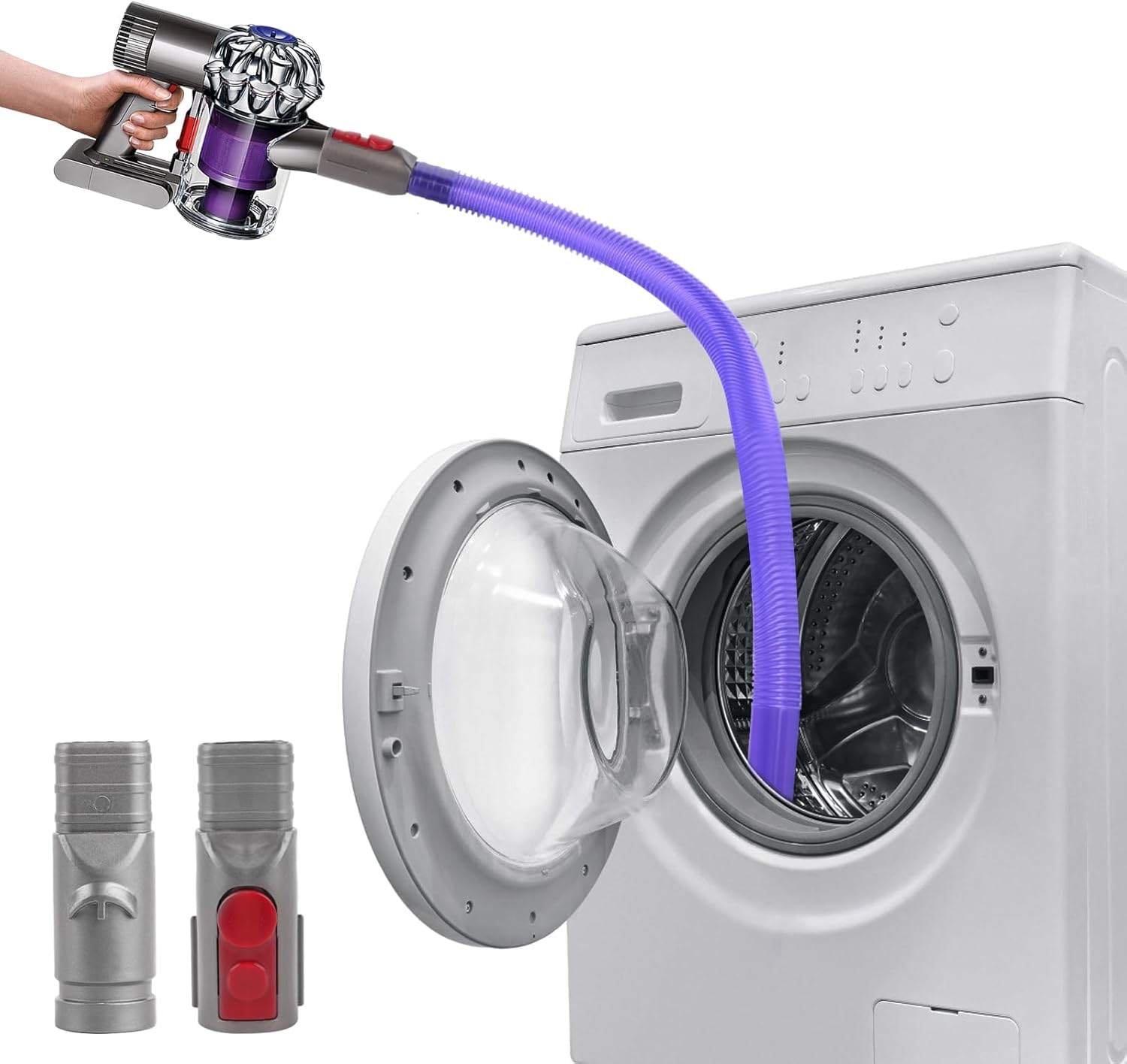 Suceur Pour Dyson V6 V7 V8 V10 V11 V12 V15, 85cm Suceur Plat Flexible Pour Aspirateur Accessoires, Embout Suceurs Plat Flexible Longue Pour Dyson Suceurs Long