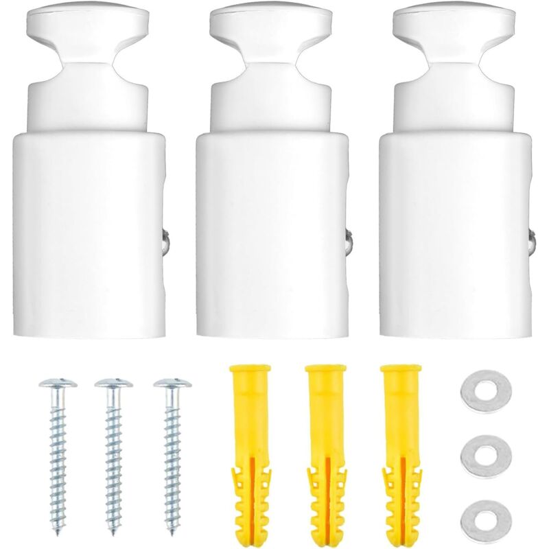 3 Pièces Fixation Seche Serviette, Support Seche Serviette, Kit Fixation Seche Serviette, Muraux Pour Radiateurs Sèche-serviettes, Convient Aux Radiateurs Sanitaires Droits Et Courbes
