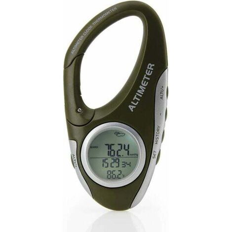 Multifunktionales Barometer, Höhenmesser Und Thermometer – Wettervorhersage – Hintergrundbeleuchtung – Historische Höhenaufzeichnung – Für Klettern Und Camping
