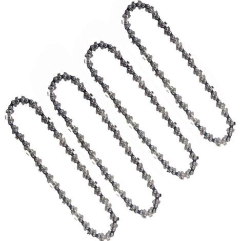 Satz Mit 4 Kettensägenketten (15 Cm) – 37 Treibglieder – Für Mini-akku-kettensägen – Optimale Leistung