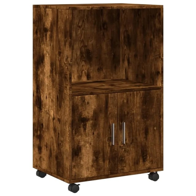 vidaXL Rollschrank Räuchereiche 55x40x91 cm Holzwerkstoff 853186