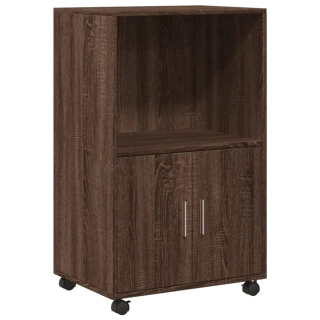 vidaXL Rollschrank Braun Eichen-Optik 55x40x91 cm Holzwerkstoff 853188
