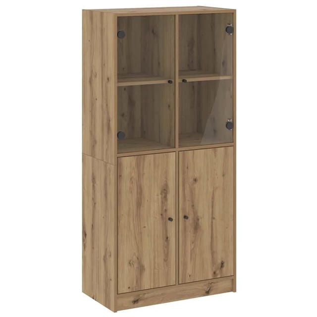 vidaXL Highboard mit Türen Artisan-Eiche 68x37x142 cm Holzwerkstoff 3318723