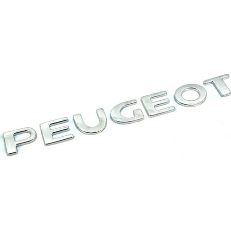 Designbeleuchtung – 3d-chrom-autobuchstaben Zum Selbstkleben – Individuelles Peugeot-emblem – Einfache Anbringung – Ersatz Für Verlorene Embleme