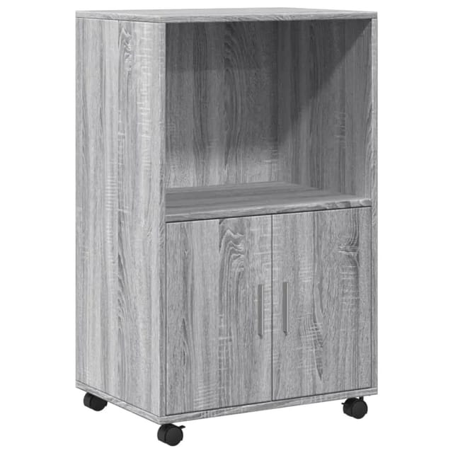 vidaXL Rollschrank Grau Sonoma 55x40x91 cm Holzwerkstoff 853187