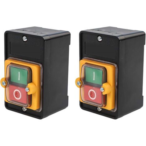 2er-pack Staubdichte 10a 220v Drucktaster Für Tischbohrmaschinen Und Heimwerkerprojekte