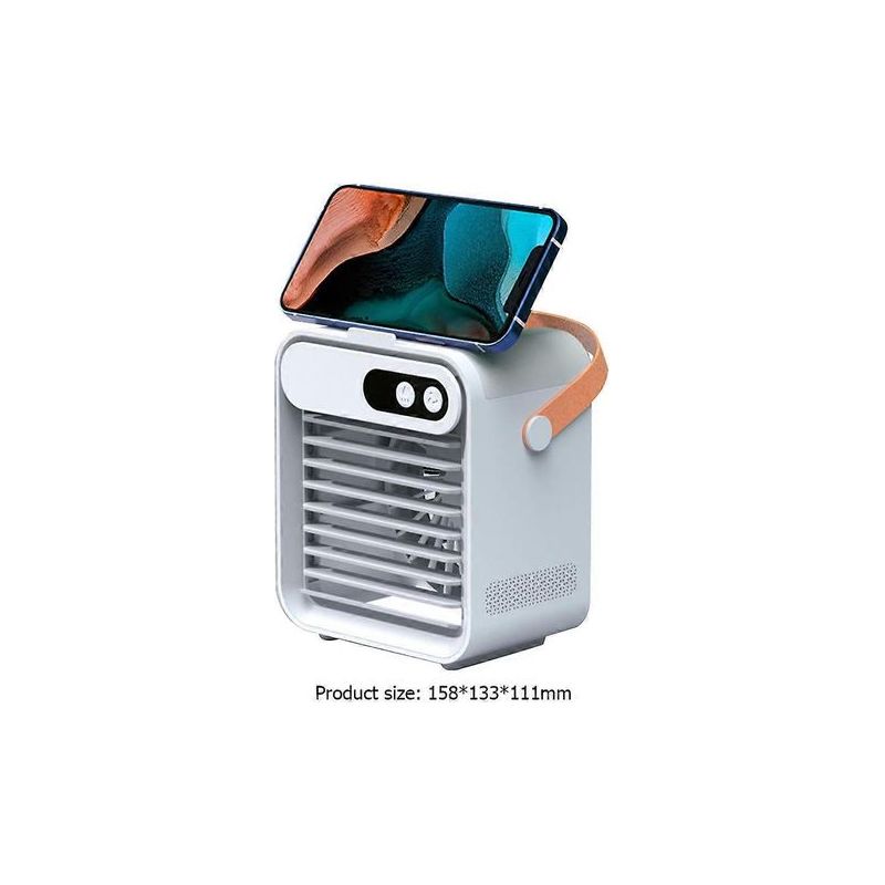 Honornic – Mini-usb-wiederaufladbarer, Tragbarer Tischventilator, Tragbare Klimaanlage, Klein, Kühlend Und Leistungsstark Für Den Sommer