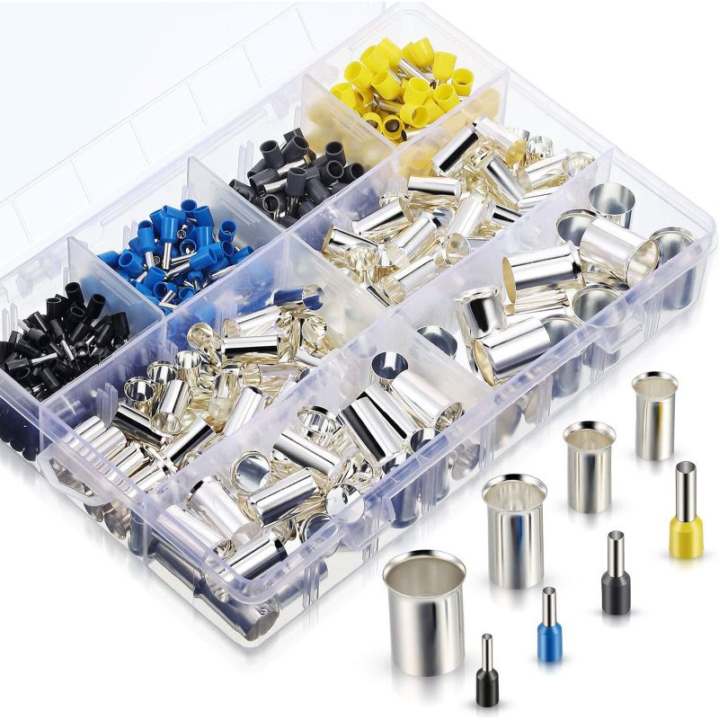 440-teiliges Crimp-set Für Drähte, Klemmenverbinder, Abzweighülsen, Hochleitfähig, Flammhemmende Isolierung, Verstärkte Abdichtung, Awg-größen 10, 12, 14 Und 16, 2, 4, 1/0 Und 2/