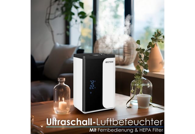 Echos Eco-4170 WLAN Ultraschall Luftbefeuchter 5 Liter App-Steuerung Fernbedienung