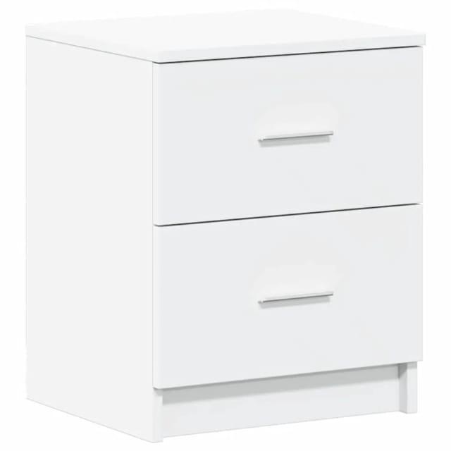 vidaXL Nachttisch mit 2 Schubladen Weiß 40x36x50 cm 858785
