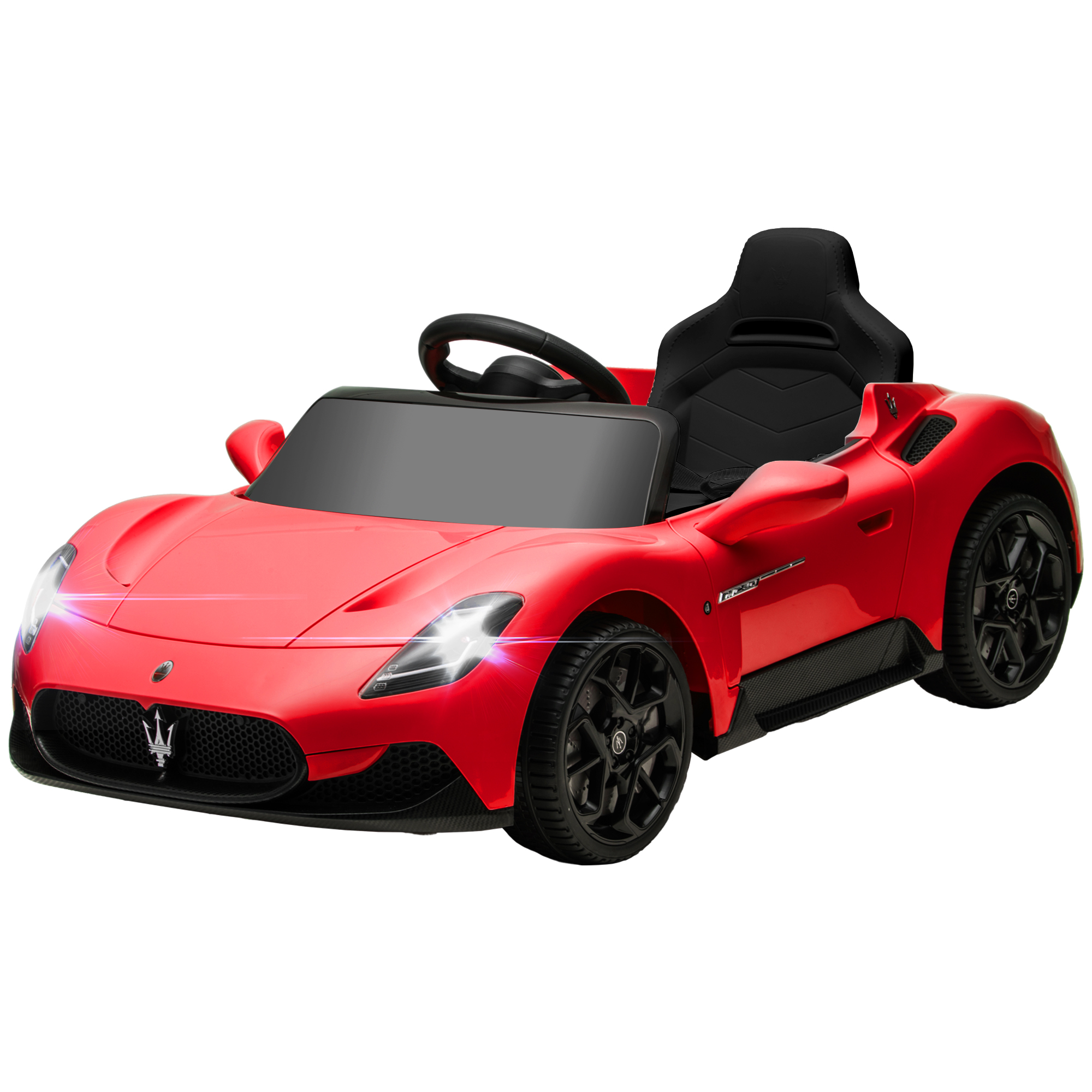 Maserati Mc20 12v Rotes Elektro-kinderauto, Fernbedienung, Led-scheinwerfer, Musik Und Hupe, Für Kinder Von 3-6 Jahren