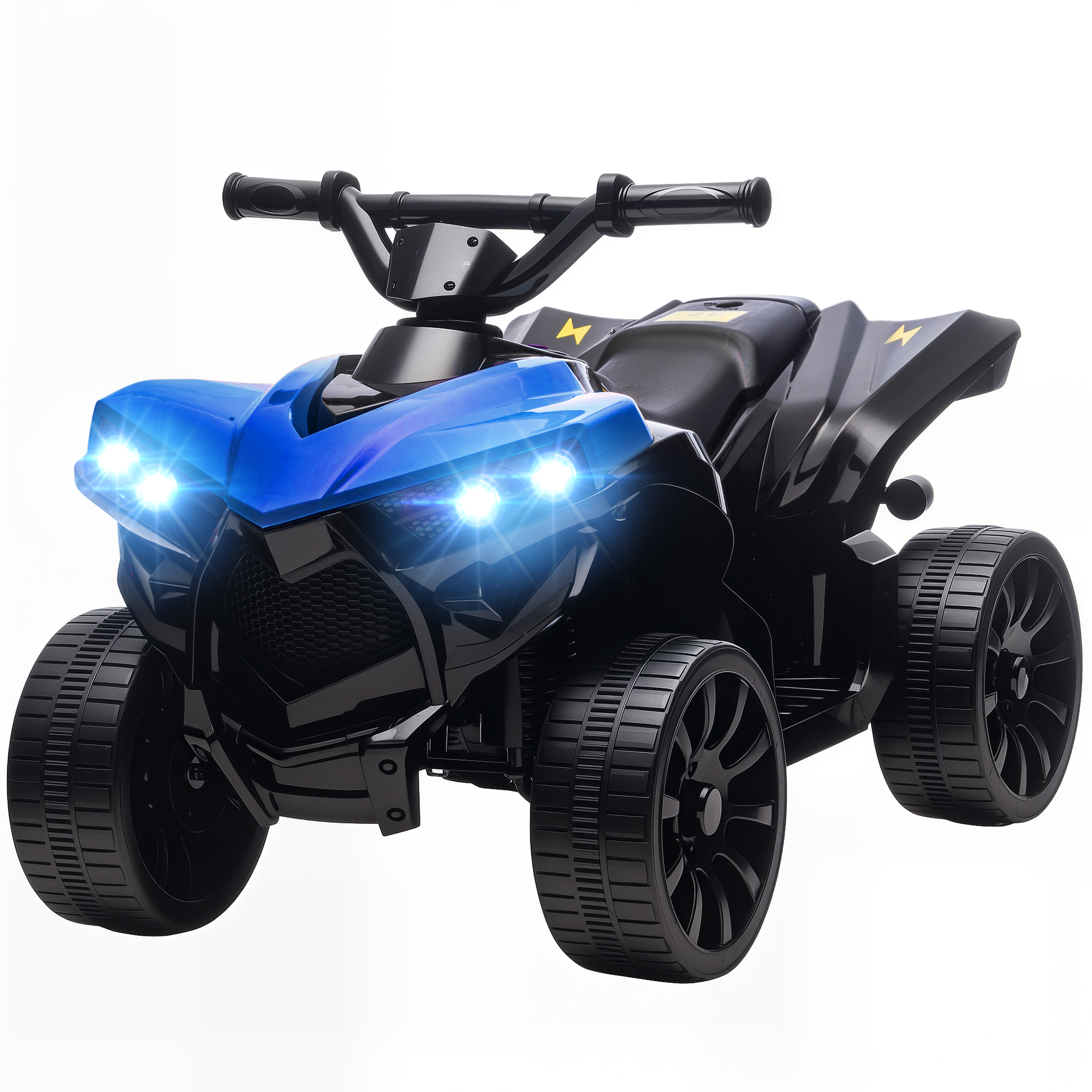 Elektrisches Quad Für Kinder (6v) Mit Akku, Led-scheinwerfern Und Musik, Für Kinder Von 3 Bis 6 Jahren, Blau