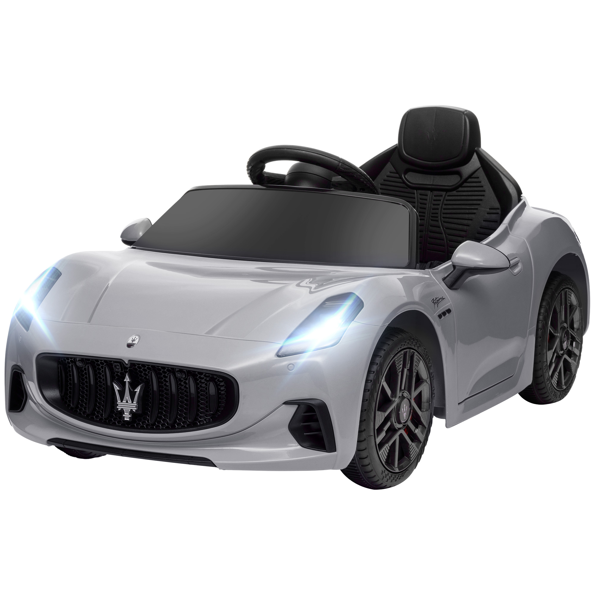 12v Ferngesteuertes Maserati Gran Turismo Folgore Kinderauto, 3-5 Jahre, Grau