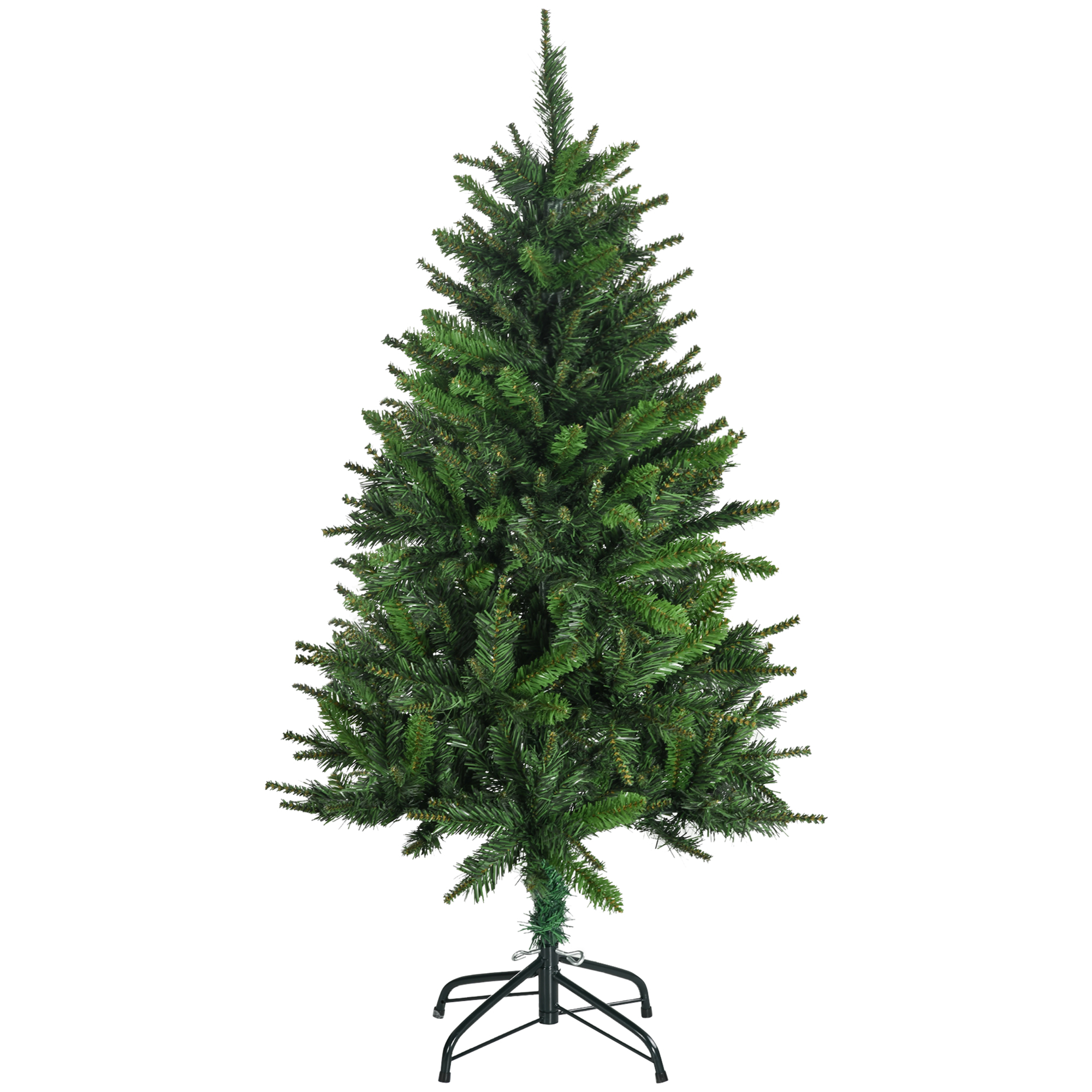 Künstlicher Grüner Weihnachtsbaum, 120 Cm, 310 Zweige, Faltbarer Stahlfuß