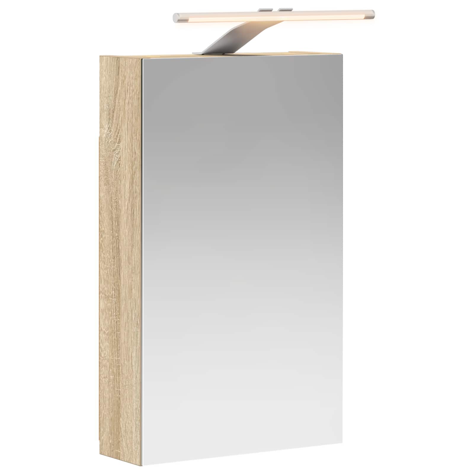 Maison Exclusive - Badezimmerspiegelschrank Sonoma-eiche 30 X 10,