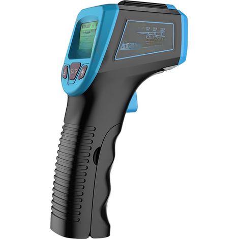 Dostmann Infrarot-thermometer, Ray, 31.1136.20, Für Holzöfen, Laser, Berührungslose Oberflächenmessung, Haccp-konform, Für Bastelarbeiten, Grillen Und Den Hausgebrauch, Türkis