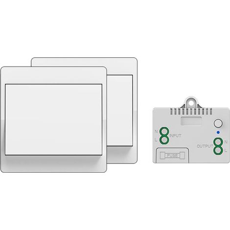 2 Sets Batterieloser Funkschalter, Selbstversorgendes Funk-wechselschalter-set, Funkfernbedienung Für Die Hausbeleuchtung (1 Bis 2)