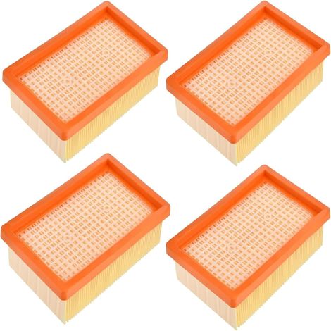 4er-pack Ersatzfilter Für Kärcher Wd4, Wd5, Wd6, Mv4, Mv5, Mv6 Staubsauger, Flachfaltenfilter Für Kärcher 2.863-005.0